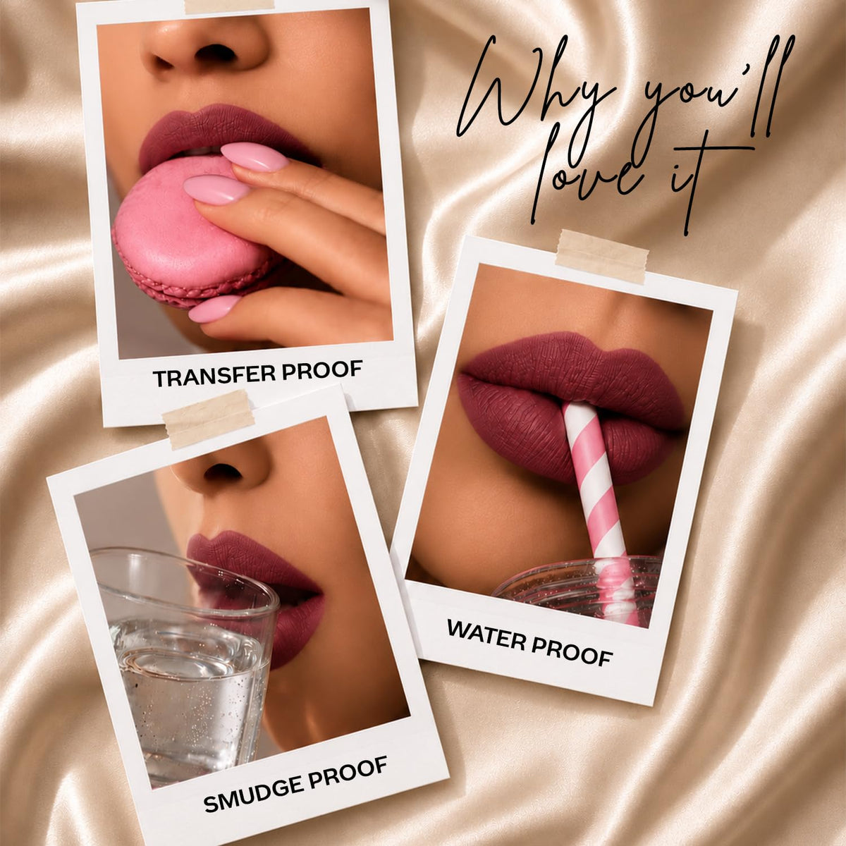 FACES CANADA Comfy Matte Wow Mini Liquid Lipstick - Classic Daily Nudes Choco Couture + Cocoa Crush + Nude Nectar | Highly Pigmented | Long Lasting | Waterproof | Gift Set for Women & Girls